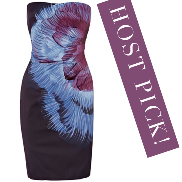 karen millen abstract print dress
